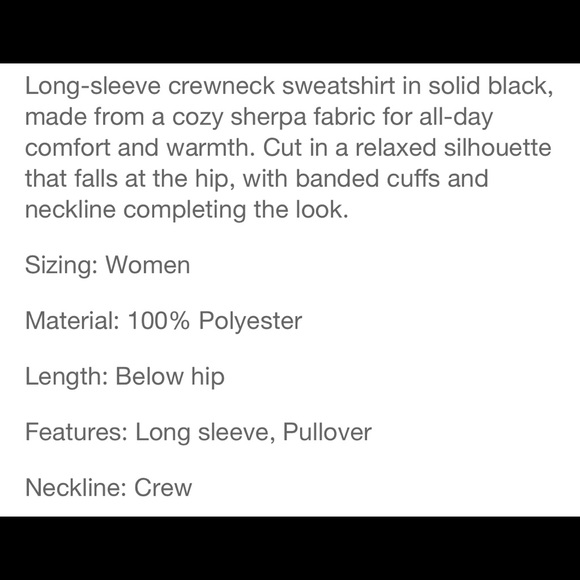 Wild Fable | NEW Sherpa crewneck sweatshirt Sz Lg - Picture 4 of 7